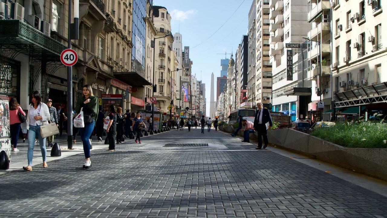 Estilo Y Comodidad En Av Corrientes, Departamento Con Estacionamiento Para Autos Buenos Aires Bagian luar foto